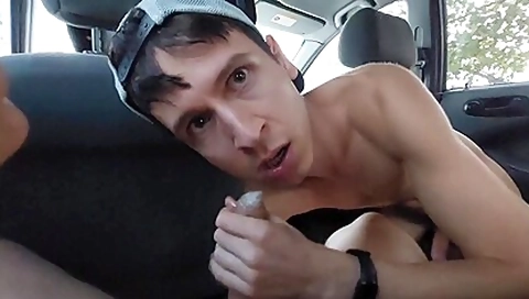 Young Naked Twink Cruising At A Nude Beach And Publicly Jerking Off Til He Gets A Load In Car