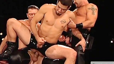 Dominic Sol, Matthew Ford And Vinnie D'angelo In In A Scene With Lots Of Leather And Step daddies
