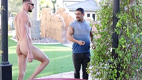 Latin Spanking Outdoors With Johnny B And Draven Navarro